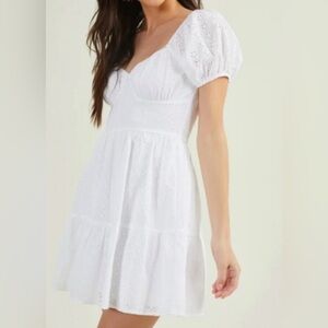 NWT* Altar’d State Willow Eyelet Mini Dress